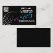 Microfoon Logo | Podcast Vlogger Visitekaartje (Voorkant / Achterkant)