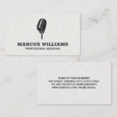 Microfoon Logo Visitekaartje (Voorkant / Achterkant)