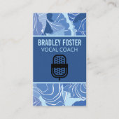 Microfoon Logo | zangeres Visitekaartje (Voorkant)