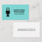 Microfoon | Luidspreker Visitekaartje (Voorkant / Achterkant)