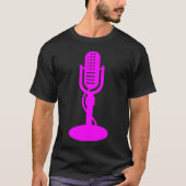 Microfoon - Magenta T-shirt (Voorkant)