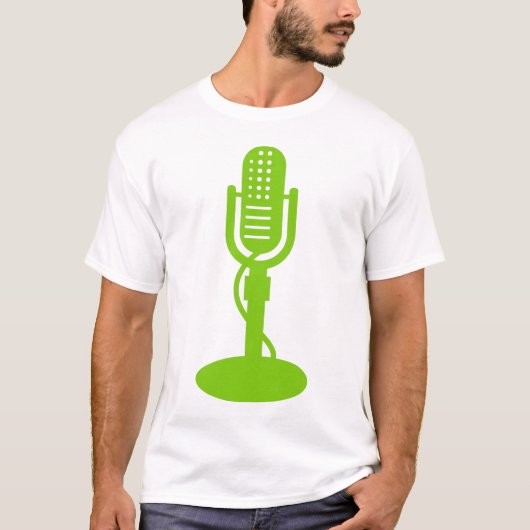 Microfoon - Martian Green T-shirt (Voorkant)