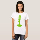 Microfoon - Martian Green T-shirt (Voorkant volledig)