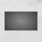 Microfoon | Metalen textuur achtergrond Visitekaartje (Achterkant)