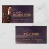 Microfoon Music Studio-Visitekaartje Visitekaartje (Voorkant / Achterkant)