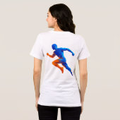 Microfoon Muzieknamen Retro Zangontwerp Tri-Blend Shirt (Achterkant volledig)