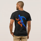 Microfoon Muzieknoten Retro Zangontwerp T-shirt (Achterkant volledig)