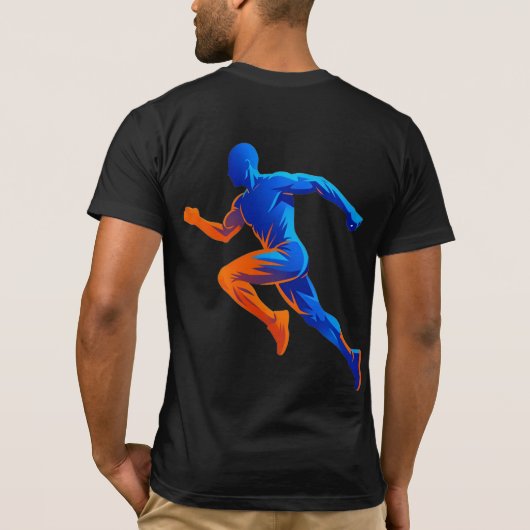 Microfoon Muzieknoten Retro Zangontwerp T-shirt (Achterkant)