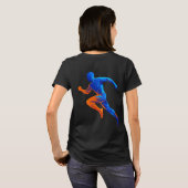Microfoon Muzieknoten Retro Zangontwerp T-shirt (Achterkant volledig)
