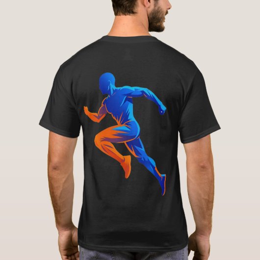 Microfoon Muzieknoten Retro Zangontwerp T-shirt (Achterkant)