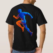 Microfoon Muzieknoten Retro Zangontwerp T-shirt (Achterkant)