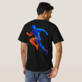 Microfoon Muzieknoten Retro Zangontwerp T-shirt (Achterkant volledig)