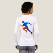 Microfoon Muzieknoten Retro Zangontwerp Tri-Blend Shirt (Achterkant)