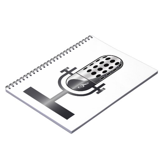 microfoon notitieboek (Linkerzijde)