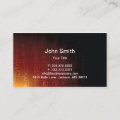 Microfoon opnamestudio Visitekaartje (Achterkant)