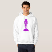 Microfoon - Paars Hoodie (Voorkant volledig)