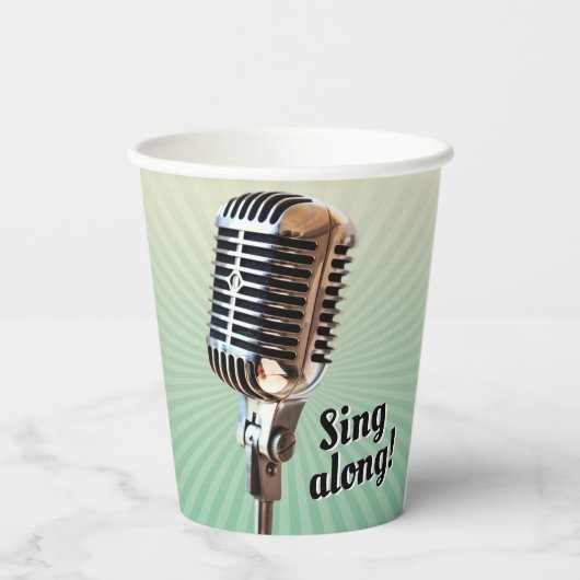  Microfoon Papieren Beker (Achterkant)
