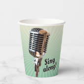 Microfoon Papieren Beker (Voorkant)