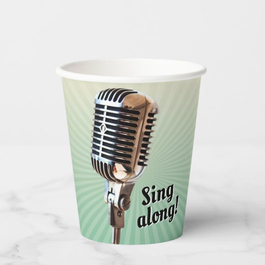  Microfoon Papieren Beker (Voorkant)