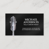 Microfoon | Podcast-Show Visitekaartje (Voorkant)