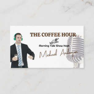 Microfoon   Podcast Talkshowpresentator Visitekaartje