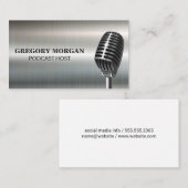 Microfoon / Podcaster Visitekaartje (Voorkant / Achterkant)