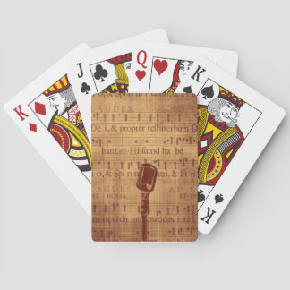 microfoon pokerkaarten