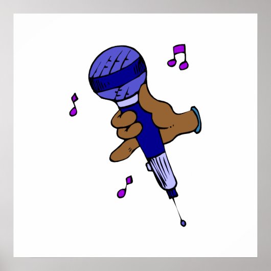 microfoon poster (Voorkant)