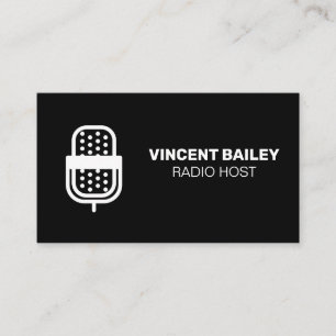 Microfoon   Radio Presentator   Podcast  Visitekaartje