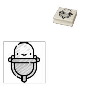 microfoon rubberstempel (Gestempeld)