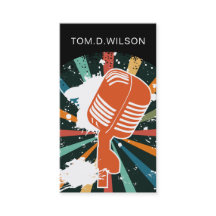 microfoon singer muziek Visitekaartje