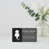 Microfoon Singer Talk Show Visitekaartje (Staand voorkant)