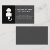 Microfoon Singer Talk Show Visitekaartje (Voorkant / Achterkant)