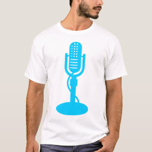 Microfoon - Sky Blue T-shirt