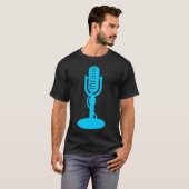 Microfoon - Sky Blue T-shirt (Voorkant volledig)