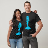 Microfoon - Sky Blue T-shirt (Unisex)