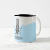 Microfoon Sky Tweekleurige Koffiemok (Voorkant rechts)