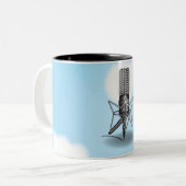 Microfoon Sky Tweekleurige Koffiemok (Voorkant links)