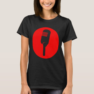 microfoon staat op Vocalist Singer Podcas T-shirt