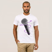 microfoon t-shirt (Voorkant volledig)