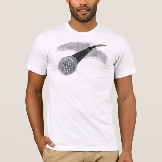 Microfoon T-shirt voor sluiting (Voorkant)