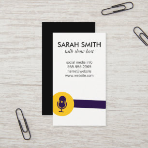 Microfoon Talk Show Logo / Entertainment Visitekaartje