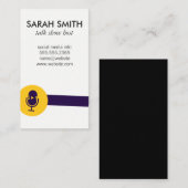 Microfoon Talk Show Logo / Entertainment Visitekaartje (Voorkant / Achterkant)