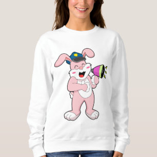 Microfoon van konijnenpolitie trui