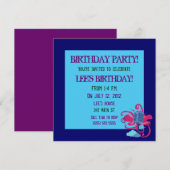 Microfoon Verjaardagsfeestuitnodigingen Kaart (Voorkant / Achterkant)