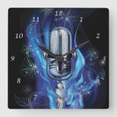  microfoon vierkante klok (Voorkant)