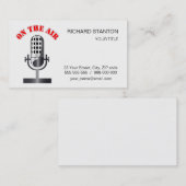  microfoon visitekaartje (Voorkant / Achterkant)