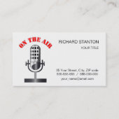  microfoon visitekaartje (Voorkant)