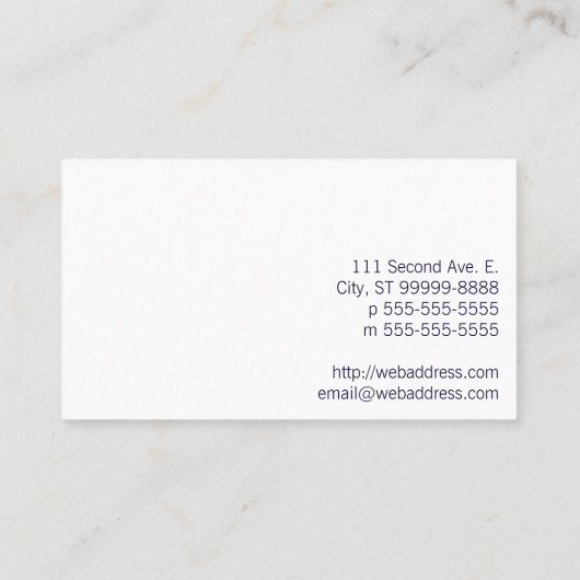 microfoon visitekaartje (Achterkant)