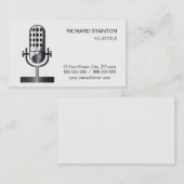  microfoon visitekaartje (Voorkant / Achterkant)